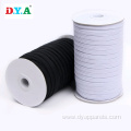 5mm black and white braided elastic for clothing